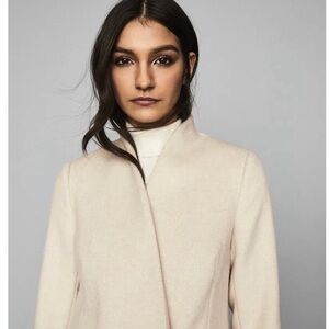 Reiss Wool Cream  Coat for Women